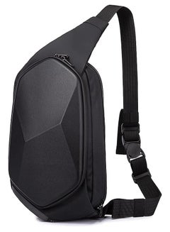 Buy Sling Bag for Men,Waterproof Safe Protect Shell Crossbody Bag Backpack, Biking Hiking Travel Shoulder Bag in Saudi Arabia