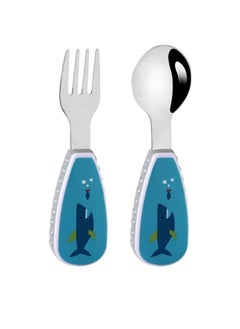 Buy Whale Kid's Spoon & Fork Cutlery Set with Case in UAE