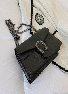 Buy Crossbody Bag for Women Black Fashion Chain Purse in UAE