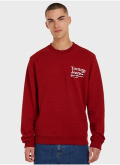 Buy Text Print Modern Sweatshirt in Saudi Arabia