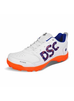 اشتري Beamer Cricket Shoes for Men (9 UK, Fluro Orange-White) في السعودية