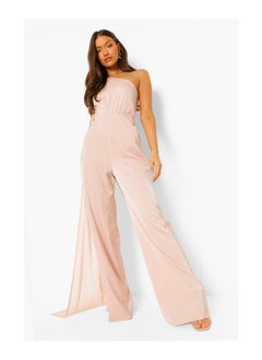 Buy One Shoulder Cape Jumpsuit in UAE