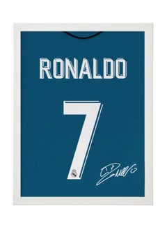 Buy Cristiano Ronaldo Real Madrid Autographed Jersey - Framed Poster 30x40cm - CR7 -Football Memorabilia, Soccer Collectible, Gift for Fans in UAE