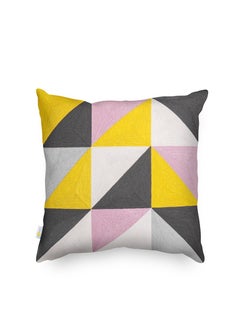 Buy Decorative Embroidered Cushion Cover Multicolour 45x45Cm (Without Filler) in Saudi Arabia