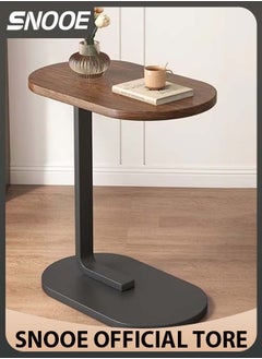 اشتري Coffee Table,Sofa Side Table,Double Layer C Shaped Square side table on wheels,coffee table for living room sofa,Suitable for study, living room, bedroom في السعودية