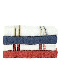 اشتري Kitchen Towel Set (4 Pack, 40x65 cm) - Cotton Dish Towels, Durable Cleaning Cloths, Highly Absorbent Durable Multipurpose Bar Towels & Dish Cloths في الامارات