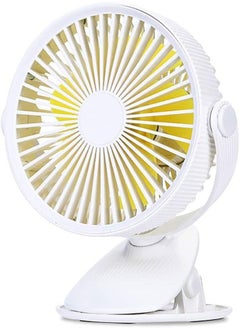 Buy Padom Portable Mini Fan with clip, Desktop Fan Electric Fan Air Cooler Portable Fan for Home Student Dormitory and Office Fan，3 gears can be adjusted and 360 rotation in UAE