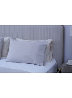 Buy Retreat 2-Piece Pillow Case Set 50X75cm-Beige in UAE