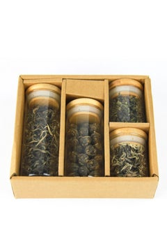 اشتري A Gift Set to Savor and Shar Tea Tube China Addict Includes Tie Guan Yin 20g White Snow 10g Dragon Ball 45g Mao Feng 25g في الامارات