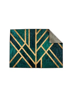 اشتري Emerald Art Deco Centerpiece Rug, Fabric, Rectangle في الامارات