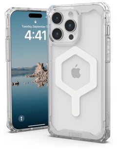 Buy Urban Armor Gear UAG Plyo MagSafe compatible for iPhone 15 Pro Max case cover [16 Feet Drop tested] - Ice | White in UAE