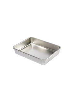 Buy Naturals Rectangular Cake Pan Silver 9 x 13inch 46600AHS in Saudi Arabia