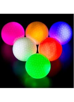 Buy Glow in The Dark Golf Balls Light up Led 6 pcs Glow Golf Balls Waterproof Light Up Golf Ball for Men Women 40 Hours Lighting Life Span Six Assorted Colors in UAE