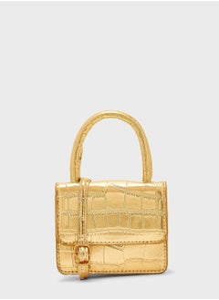 Buy Micro Croc Effect Satchel Bag in Saudi Arabia