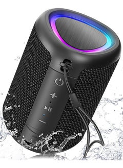 Buy Portable Bluetooth Speaker with Lights,Powerful Crystal Clear Sound,IPX5 Waterproof,All Day Playtime,AUX&TF-Card Input,Bluetooth 5.3,TWS Paring,Small Wireless Speaker for Outdoor,Gift Ideas in Saudi Arabia