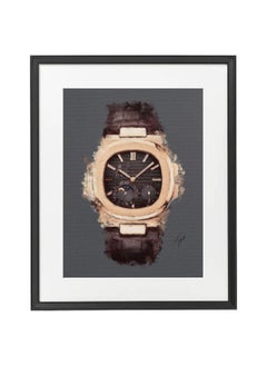 Buy Patek Philippe Nautilus Rose Gold Fine Art Poster With Frame 50x40 cm in UAE