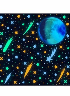 Buy Glow in The Dark Stars Wall Stickers, 589 Pcs Stars and Moon for Ceiling Wall Decals for Kids Nursery Bedroom in UAE