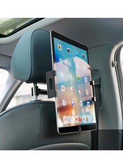 اشتري Aluminium, Silicone Car Tablet Stand, Car Headrest Tablet Holder Stand for 4.7-12.9 inches Mobile Phone iPad Tablet PC Back Seat Car Holder Stand Mount في الامارات