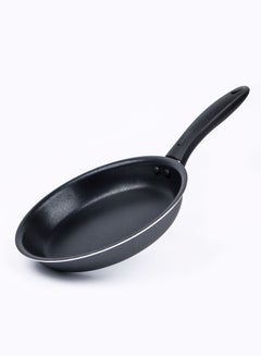 Buy 2-way Non-Stick 3 layer coated Pressed Aluminium Frypan 2.8mm thick Frying Pan 24cm - Black in UAE