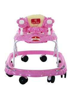 اشتري Stylish Lightweight Comfortable Folding Bee Baby Walker With 8 Swivel Wheel For Your Little One - Pink في الامارات