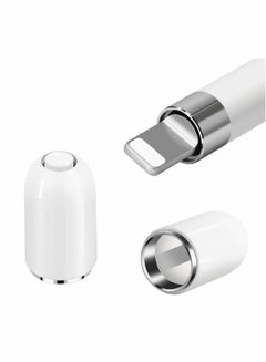 اشتري Magnetic Replacement Caps for Apple Pencil 1st Generation, Stylus Pen Cap Protector Cap Fits for iPad Pro 10.5 inch 12.9 inch 9.7 inch Apple Pencil(2 Pack) في الامارات