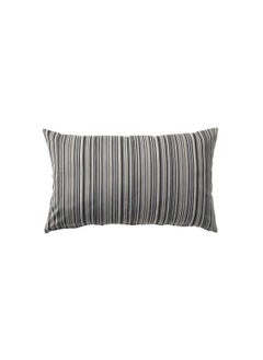 Buy Decorative Cushion Cover Black/Grey/White 40x65cm in UAE