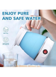 Buy Portable Foldable Travel Electric Kettle, Household Electric Kettle, in UAE