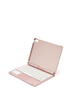 Buy 450mAh Wireless Keyboard Case with TouchPad for ipad 10.9 inch 2022 Pink in UAE