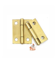 Buy Brass Hinges 1-1/2" X 3/8" - 2pcs in UAE