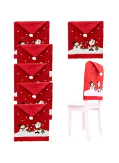 Buy 6-Piece Christmas Chair Cover Accessories in UAE