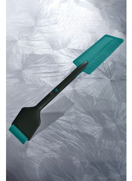 Buy 3 in 1 Car Ice Scraper, Black/Teal in UAE