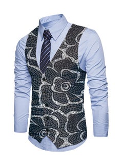 Buy New Fashionable Personalized Printed Men's Suit Vest in Saudi Arabia