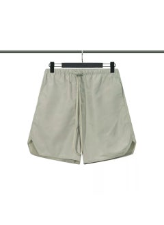 Buy Summer Thin Fog ESSENTIALSZONE Reflective Nylon Shorts Unisex Light Green Light board without printing in UAE