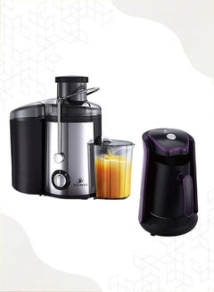 Buy 450ml 800W Electric Fruit Juicer with 600W Automatic Turkish Coffee and Hot Drink Maker in Saudi Arabia
