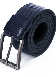 Buy Men's Leather (1025) Designer Belt with Fashion Comfort Click Buckle Exact Fit .navy blue in Egypt