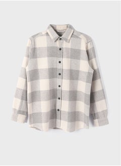 اشتري Regular Fit Long Sleeve Plaid Men's Lumberjack Shirt في مصر