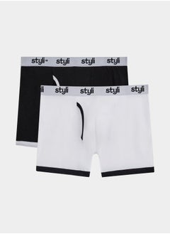 اشتري Pack of 2 - Cotton Stretch Long Trunks في السعودية