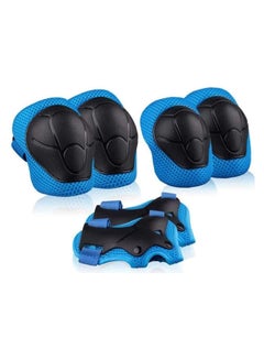 Buy Kids Sports Protective Gear Set,6PCS Wrist Guard Knee Elbow Pads for Children Protection Skateboard Inline Roller Skating Biking Riding Scooter in Saudi Arabia