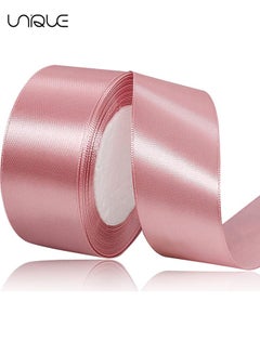 Buy Pink Ribbon, 1-1/2 Inches x 25 Yards Fabric Satin Ribbon for Gift Wrapping, Crafts, Hair Bows Making, Wreath, Wedding Party Decoration and Other Sewing Projects in Saudi Arabia