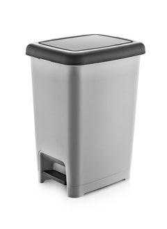 Buy Plastic Pedal Dustbin 15 Liter 22X30X39 CM in Saudi Arabia