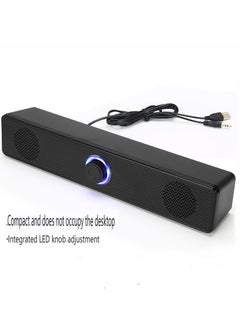 اشتري Factory direct sales bar USB wired bluetooth speaker home desktop desktop dual speaker subwoofer computer audio في السعودية