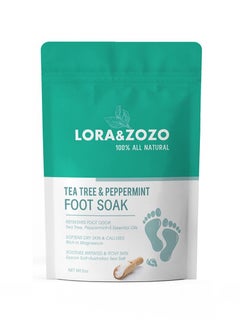 Buy Natural Tea Tree Mint Foot Soak with Pure Essential Oil Pedicure Single Pack 61g in UAE