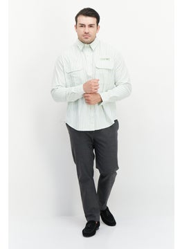 Buy Men Regular Fit Long Sleeve Embroidered Casual Shirt, Whit Combo in Saudi Arabia