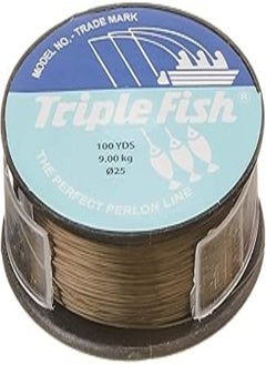 اشتري Triple Fish Fishing Line, 0.25 mm, 100 m - Black في مصر