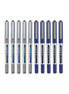 Buy 10-Piece Uniball Eye Roller Pen Blue Ink in UAE