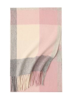 Buy Warm Long Cashmere Check Scarf Multicolour in UAE