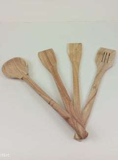 Buy 4 Piece wooden cooking ustensils - Xtra Large size in Saudi Arabia