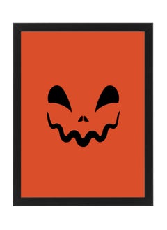 Buy Halloween Pumpkin Framed Poster 30x40cm - Spooky Wall Art Decor for Home, Office, or Party , Trick or Treat Pumpkin Artwork, Halloween Decoration Gift Idea in UAE