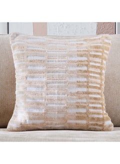 Buy Taste of Grace Varia Chenille Tufted Block Filled Cushion 50 x 50 cm in Saudi Arabia