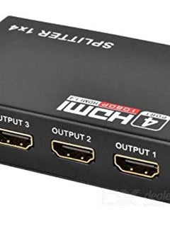 Buy Mini 4 Port 1X4 Hdmi Splitter Converter Support Black in Egypt